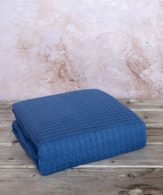 Κουβέρτα Πικέ Habit Blue της NIMA HOME