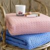 Κουβέρτα Πικέ Μονή Habit Pink της NIMA HOME (160x240) 1