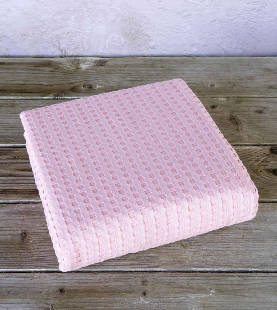 Κουβέρτα Πικέ Μονή Habit Pink της NIMA HOME (160x240)
