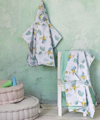 Παιδική Πετσέτα Θαλάσσης δύο όψεων Macaw της NIMA HOME (70x140)