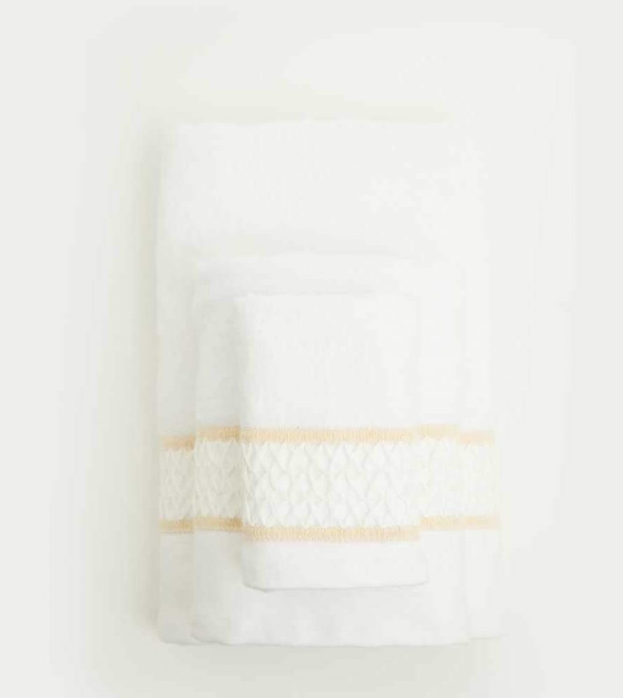 Σετ (3τμχ) Πετσέτες Μπάνιου Callista Λευκό της BOREA