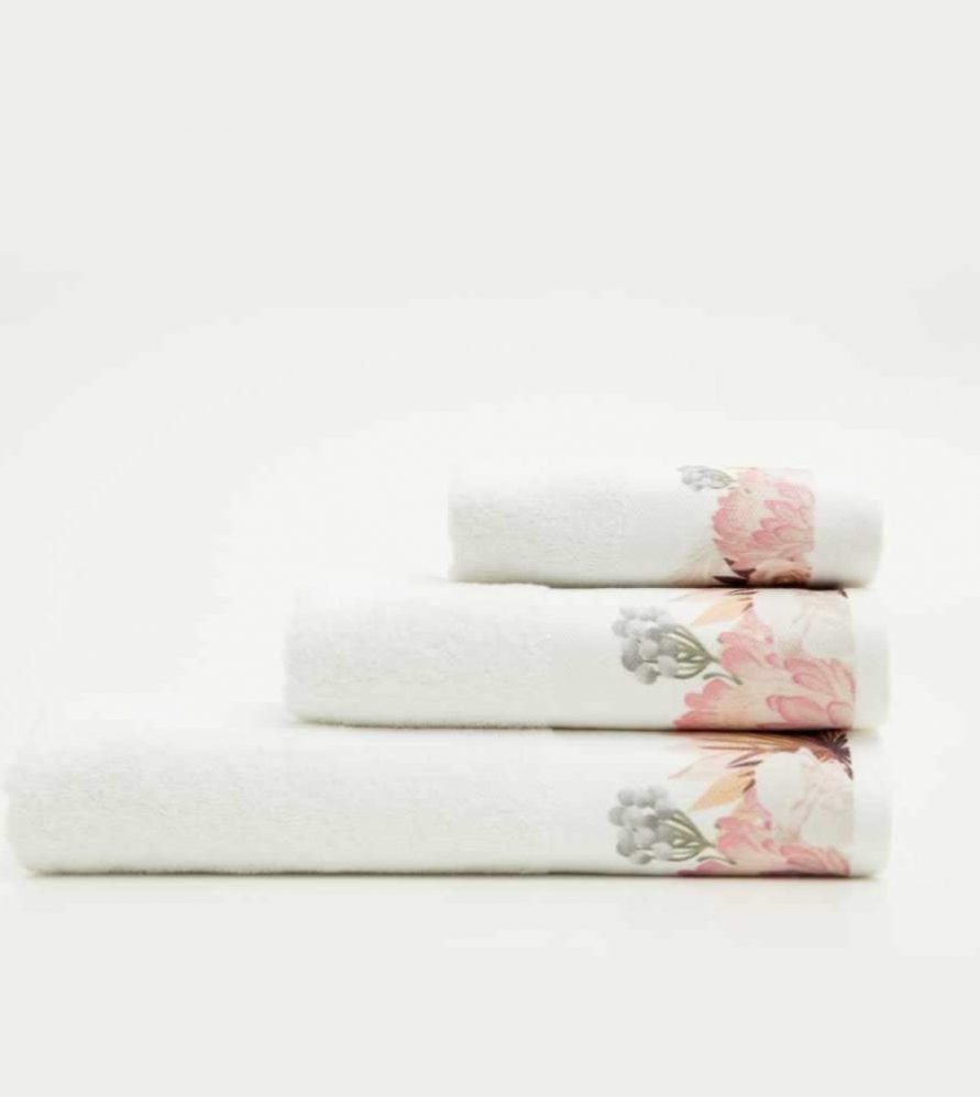Σετ (3τμχ) Πετσέτες Μπάνιου Paradise Λευκό της BOREA