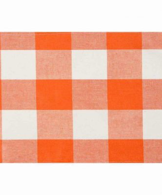 Αλέκιαστο Σουπλά Καρώ Πορτοκαλί της BOREA (33x48)