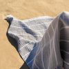 Πετσέτα θαλάσσης / Παρεό Peshtemal BEACH SUIT Water Grey 570/34 της GOFIS HOME (80x160)
