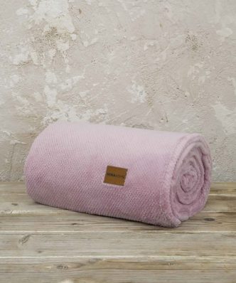 Κουβέρτα Fleece Μονή Mellow της NIMA HOME (150x220) - Pink