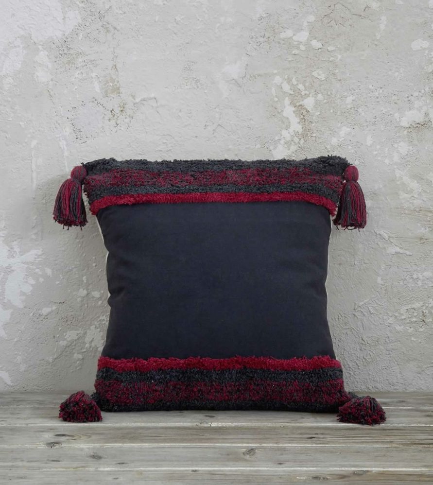 Διακοσμητικό μαξιλάρι Janelle της NIMA HOME (45x45) - Dark Gray