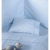 Stylish BUMPER 19 Σετ (3τμχ) Βρεφικά Περκάλι Σεντόνια Κούνιας της ΚΕΝΤΙΑ (120x165) - BABY BLUE