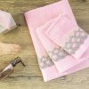 Σετ (3τμχ) Πετσέτες Μπάνιου Beautiful Ροζέ της BOREA