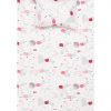 Σετ (3τμχ) Βρεφικά Φανελένια Σεντόνια Κούνιας Sleepy Ροζ της BOREA (120x160)