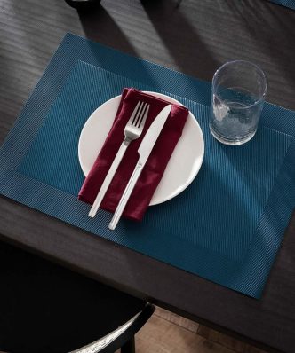 Σετ (4 ατόμων) Σουπλά με Πετσέτες Φαγητού Waverly 132/09 Jean Blue της GOFIS HOME (30x45)