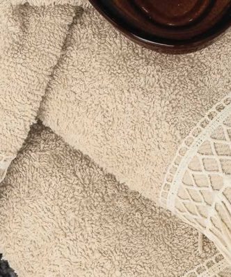Σετ Πετσέτες Μπάνιου (3τμχ) Premium Towels HARPER CREAM της Palamaiki