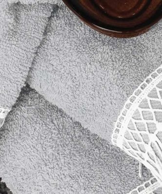 Σετ Πετσέτες Μπάνιου (3τμχ) Premium Towels HARPER FOG της Palamaiki