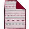 Χριστουγεννιάτικη Κουβέρτα Καναπέ HOPE ECRU/RED της NEF-NEF (130x180) 1