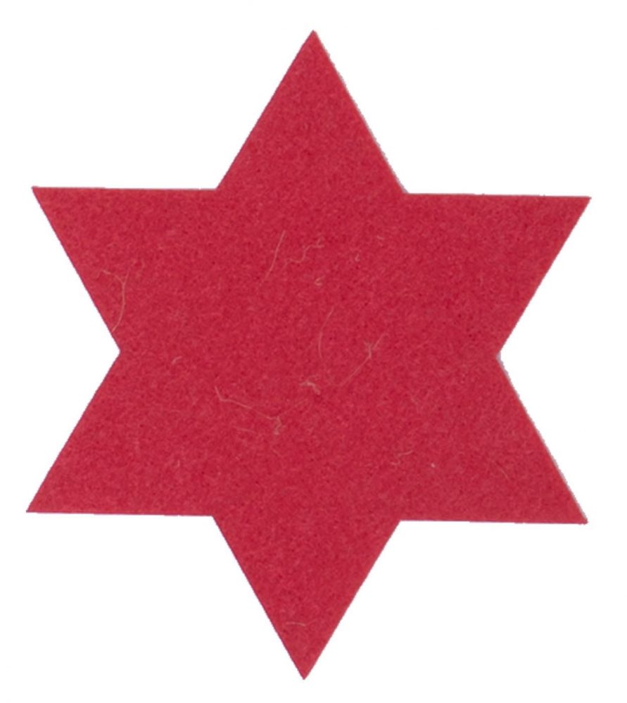 Ζευγάρι Χριστουγεννιάτικα Σουπλά FELT STAR RED της NEF-NEF (40x40)