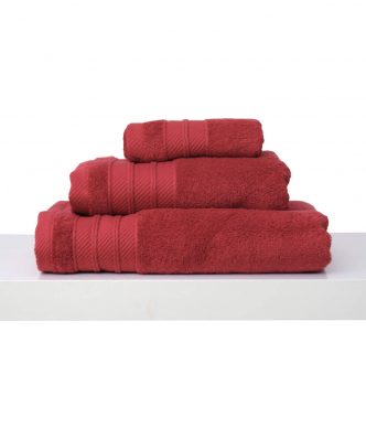 Σετ (3τμχ) Πετσέτες Μπάνιου Soft 10 Red της Anna Riska