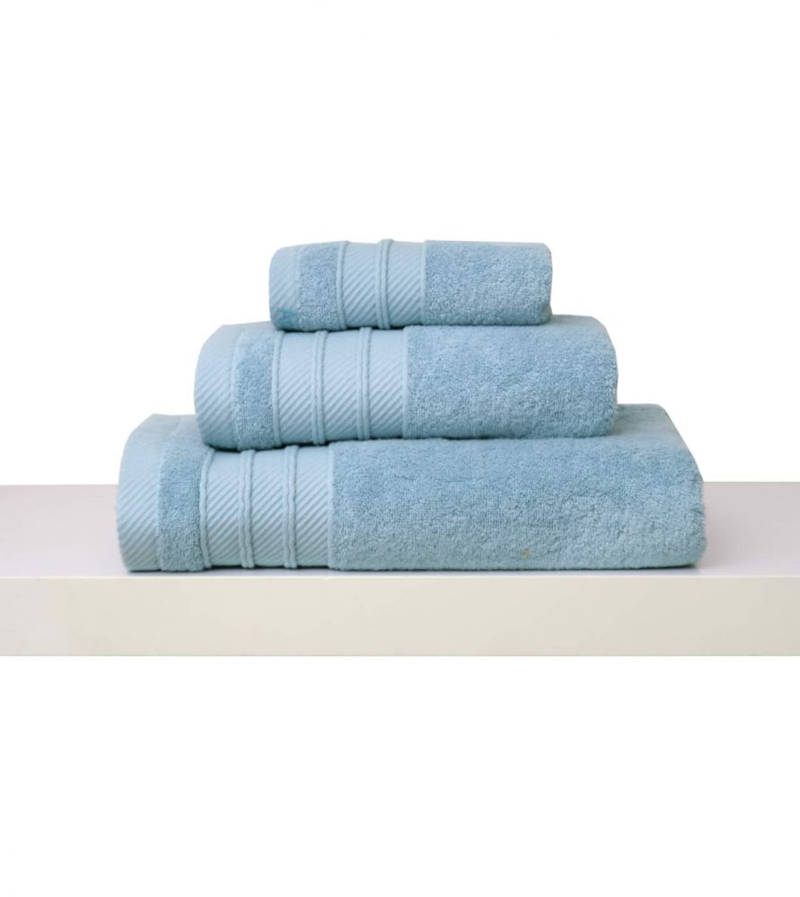 Σετ (3τμχ) Πετσέτες Μπάνιου Soft 8 Sky Blue της Anna Riska