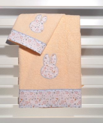 DES 71 ΣΟΜΟΝ Σετ (2τμχ) Βρεφικές Πετσέτες Μπάνιου της Miffy