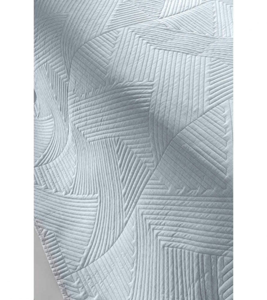 Κουβερλί King Size (250x240) με μαξιλαροθήκη φιγούρας (45x45) SOLETO LIGHT PETROL της Guy Laroche (250x240)