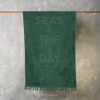 Βελουτέ Πετσέτα Θαλάσσης SEAS THE DAY GREEN της MELINEN (86x160)