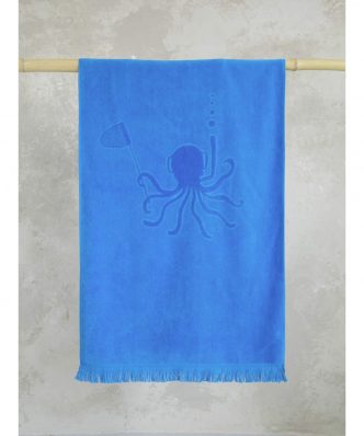 Παιδική Πετσέτα Θαλάσσης Octopus Jacquard της NIMA HOME (70x140)