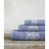 Σετ (3τμχ) Πετσέτες Μπάνιου Vogue της NIMA HOME - Mediterranean Blue