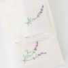 Σετ (2τμχ) Πετσέτες Μπάνιου Lavender της BOREA - Εκρού 1
