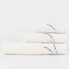 Σετ (2τμχ) Πετσέτες Μπάνιου Lavender της BOREA - Εκρού 5