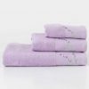 Σετ (3τμχ) Πετσέτες Μπάνιου Lavender της BOREA - Λιλά 5