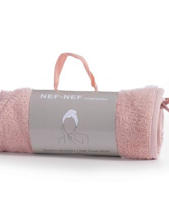 Πετσέτα Μαλλιών SANDY PINK της NEF-NEF (61x24)