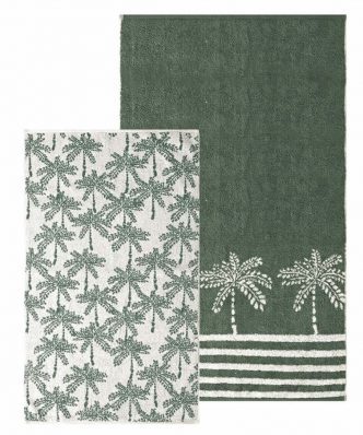 Versus FLORIDA 02 Σετ (2τμχ) Πετσέτες Προσώπου της ΚΕΝΤΙΑ (50x90) GREEN