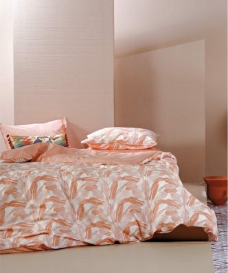 Stylish BADIDA 06 Σετ (4τμχ) Σεντόνια King Size της ΚΕΝΤΙΑ (270x270) PEACH - ECRU