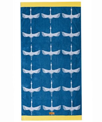 Loft HIROTO Βελουτέ Πετσέτα Θαλάσσης της ΚΕΝΤΙΑ (80x160) BLUE