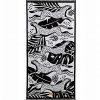 Loft CHEETAH Βελουτέ Πετσέτα Θαλάσσης της ΚΕΝΤΙΑ (80x160) BLACK - BEIGE