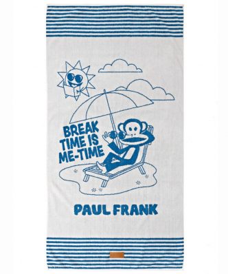 Loft PAUL FRANK 40 Παιδική Βελουτέ Πετσέτα Θαλάσσης της ΚΕΝΤΙΑ (70x140) GREY - BLUE