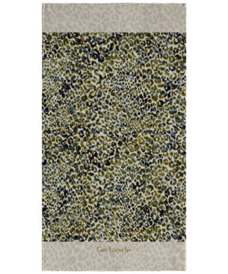 Βελουτέ Πετσέτα Θαλάσσης VELOUR PRINTED 2301 OLIVE της Guy Laroche (100x175)