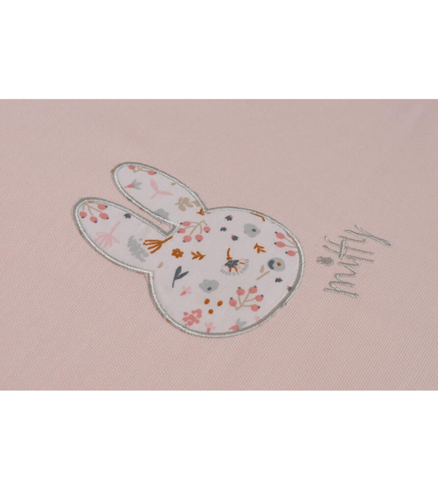 Βρεφικό Σετ Προίκας (8τμχ) Design 71 Σoμόν Λουλούδια της Miffy (100x140)
