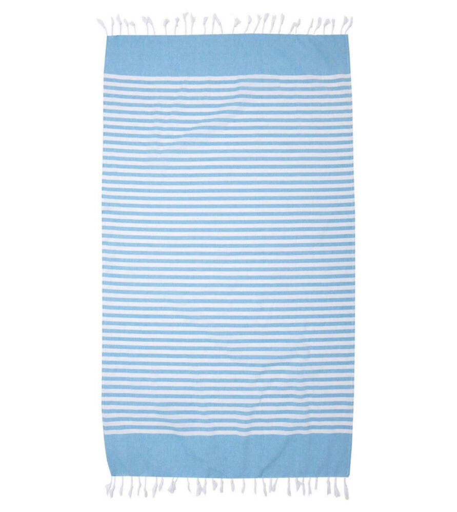 Σετ (2τμχ) Πετσέτα Θαλάσσης / Παρεό με Τσάντα ΑΡΕΝΑ Μπλε της VIOPROS (97x175)