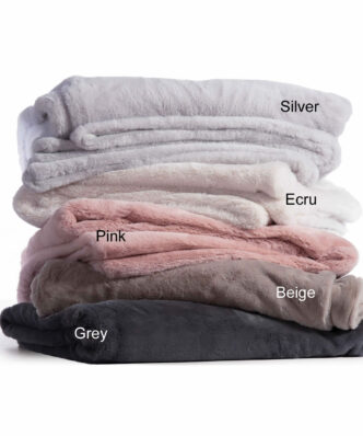 Γούνινη Κουβέρτα Fleece Υπέρδιπλη WARMER της NEF-NEF (240x220) - SILVER