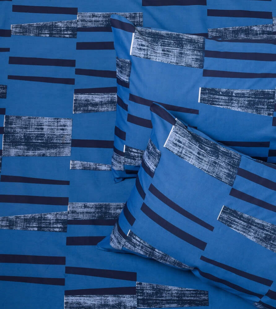 Σετ (2τμχ) Κατωσέντονο Ημίδιπλο (με λάστιχο 120x200+32) με Μαξιλαροθήκη Ultra Line MINI TOMMY της MELINEN - BLUE