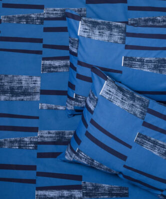 Σετ (3τμχ) Κατωσέντονο Υπέρδιπλο (με λάστιχο 160x200+32) με Μαξιλαροθήκες Ultra Line MINI TOMMY της MELINEN - BLUE