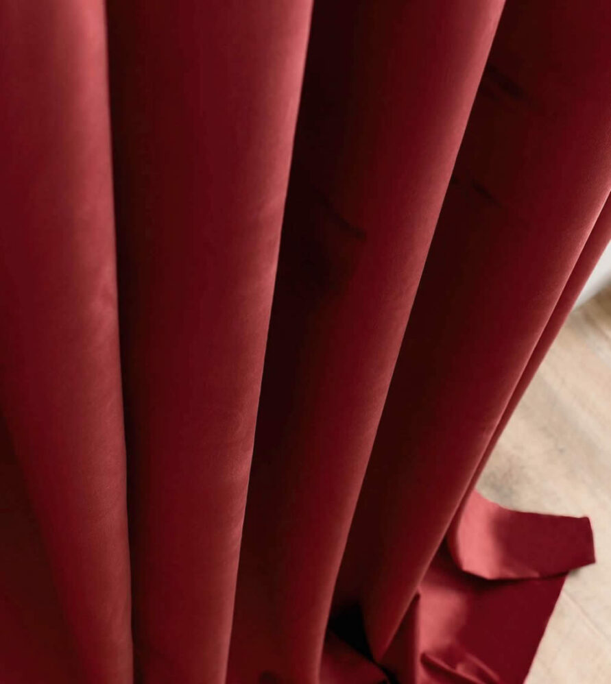 Κουρτίνα με τρουκς Winter Red Velvet 711/02 της GOFIS HOME (140x280)