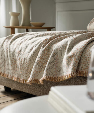 Ριχτάρι Καναπέ Livia Beige/Salmon 408/05 της GOFIS HOME