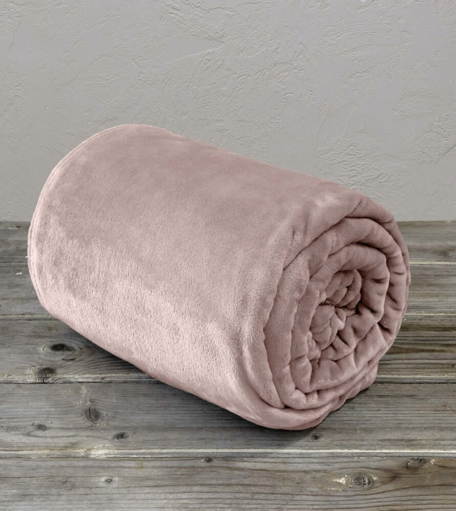 Fleece Κουβέρτα Meleg της KOCOON - Light Pink