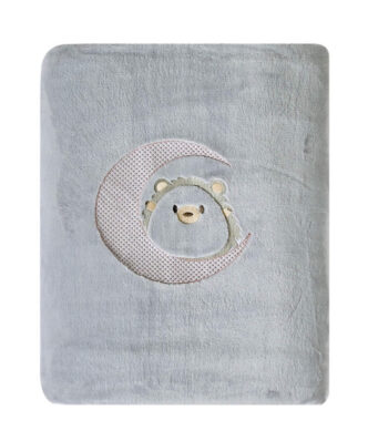 Βρεφική Κουβέρτα Fleece Stylish SONIC της ΚΕΝΤΙΑ - GREY