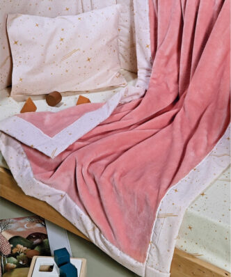 Βρεφική Κουβέρτα Fleece Stylish LUPUS 14 της ΚΕΝΤΙΑ - PINK