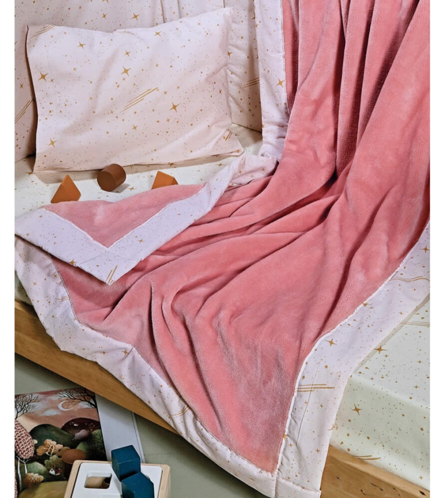 Βρεφική Κουβέρτα Fleece Stylish LUPUS 14 της ΚΕΝΤΙΑ - PINK
