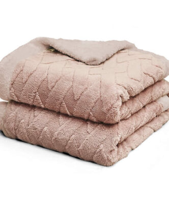 Κουβέρτα με Γουνάκι Υπέρδιπλη Callista της BOREA (220x240) - Ροζέ
