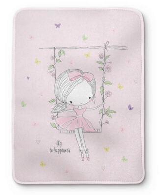 Παιδική Κουβέρτα Μονή Swing της BOREA (150x220) - Ροζ