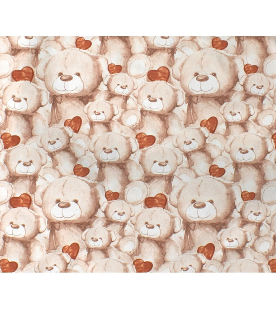 Βρεφικό Σεντόνι Λίκνου (1τμχ) Teddy Bear 535 της DIMcol (80x110) - Beige