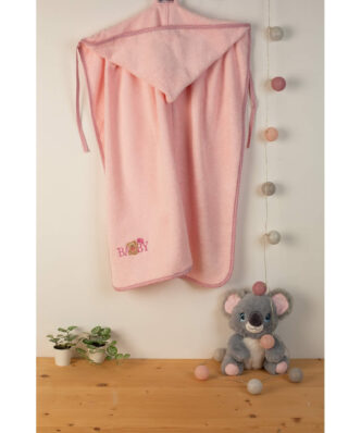 Βρεφική Κάπα Baby Bear 162 της DIMcol (75x85) - Ροζ